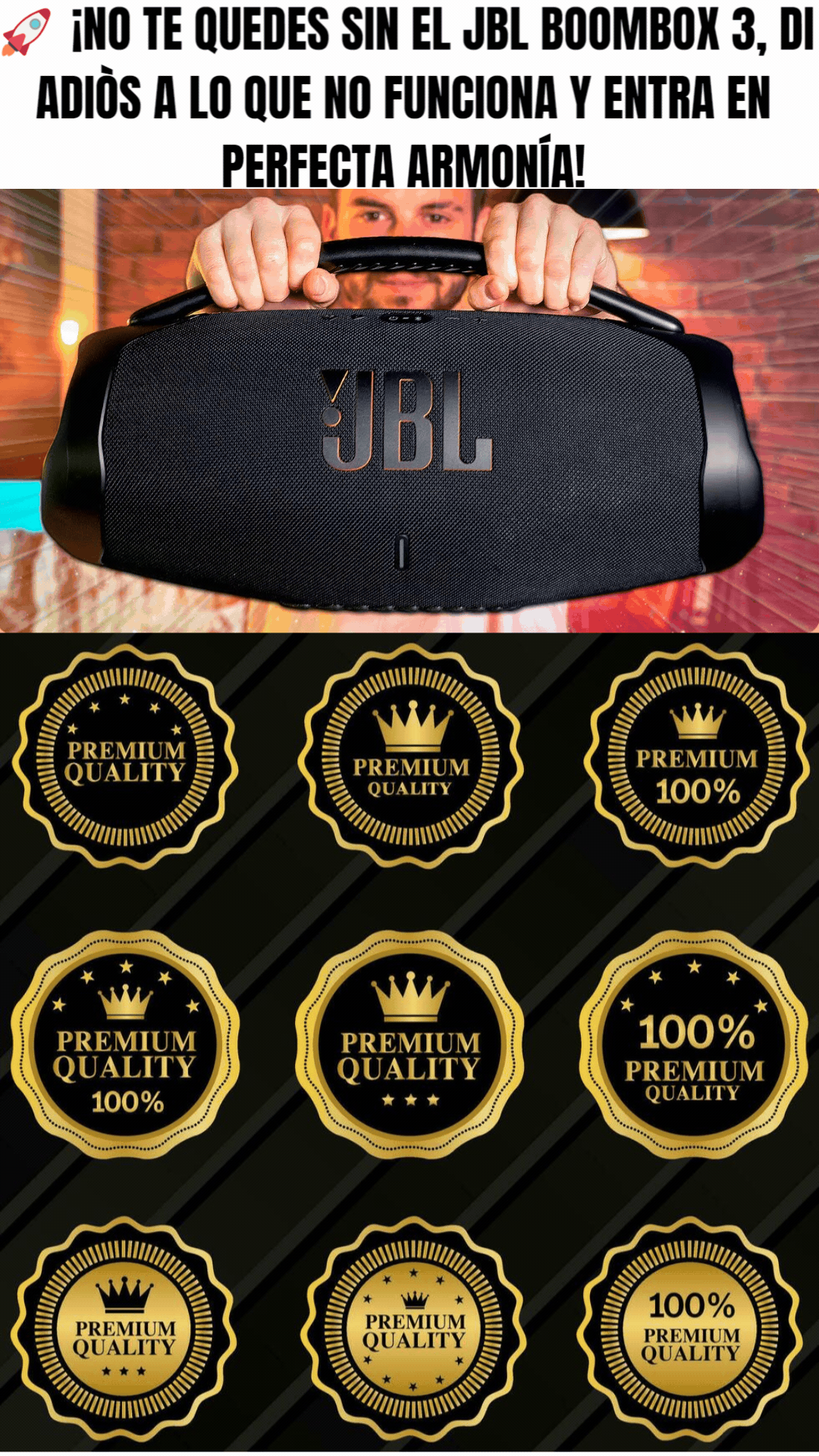 ¡PODER Y AUDIO INSUPERABLES! ¡El JBL Boombox 3 ya está aquí, imparable!