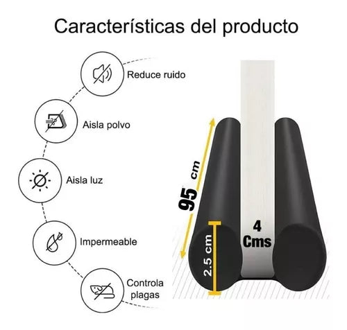 PROMO!  2 en 1: Sellador Aislante para Mayor Protección de la Puerta.