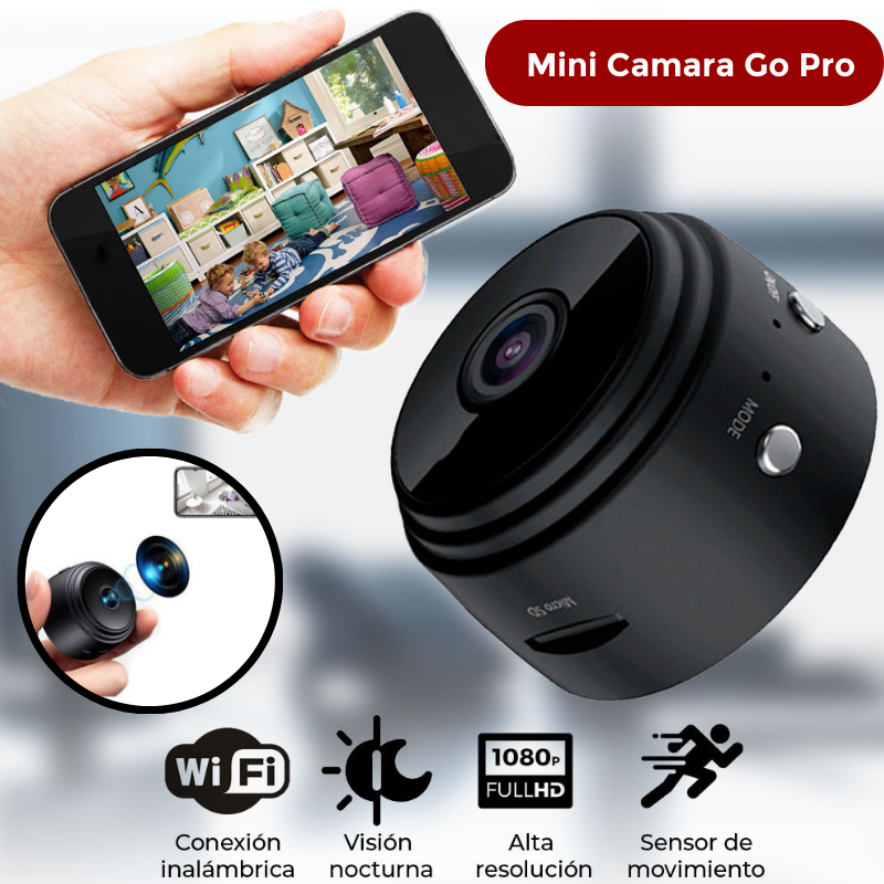 SPYGUARDIAN - Mini Cámara WiFi Full HD